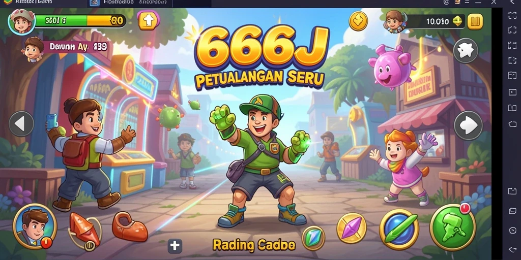 Tampilan gameplay 666J yang intens dan menarik perhatian.