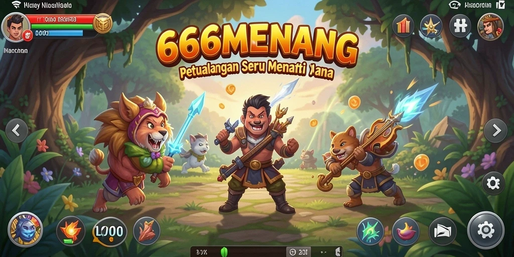 Screenshot gameplay 666MENANG dengan petualangan seru di dunia penuh tantangan.