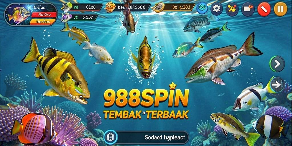 Tampilan gameplay menarik dari 988SPIN yang penuh aksi Tembak Ikan.