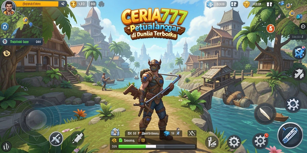 Tampilan gameplay CERIA777 yang menakjubkan dalam dunia terbuka.
