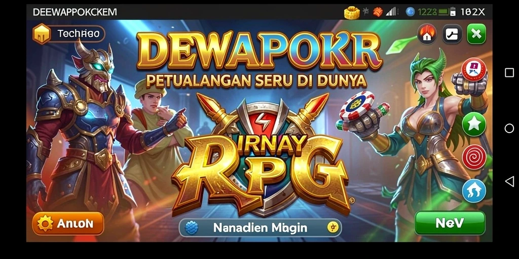 Tampilan gameplay seru dan menantang dari DEWAPOKER.