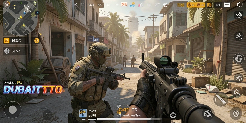 Screenshot menampilkan aksi intens dalam gameplay DUBAITOTO dengan suasana yang menegangkan.
