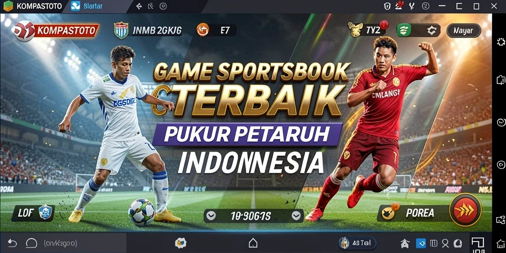 Tampilan antarmuka KOMPASTOTO saat melakukan taruhan olahraga.