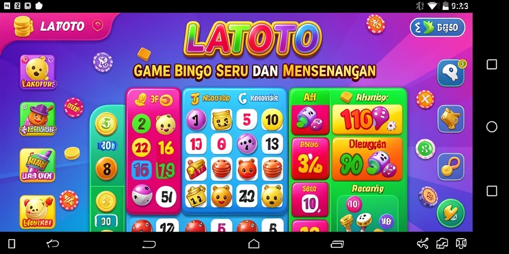 Gameplay LATOTO yang seru dan interaktif dalam Bingo.