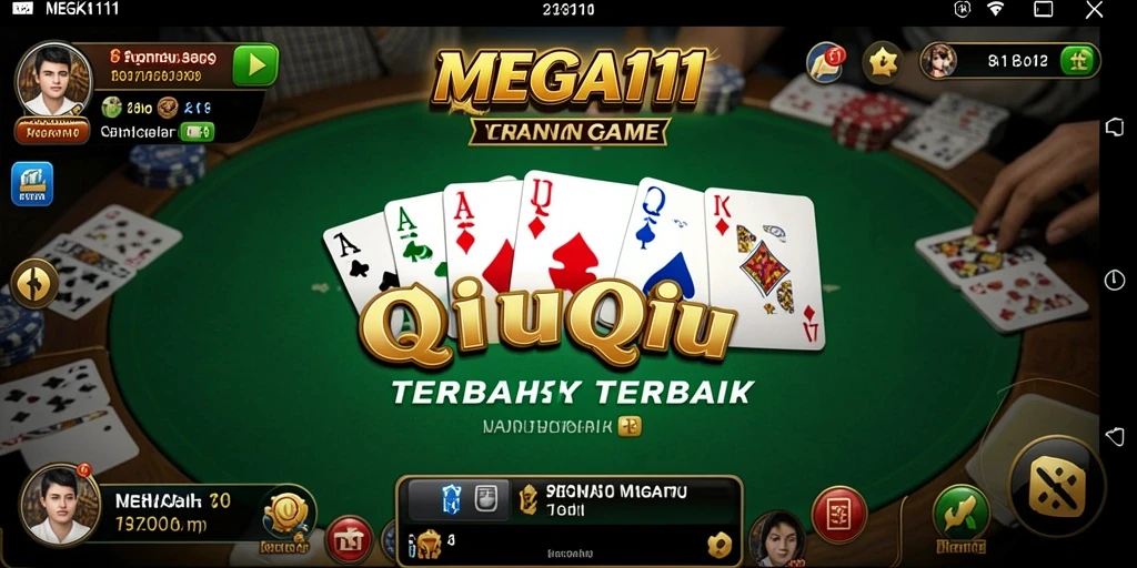 Tampilan gameplay seru dalam MEGA111 yang penuh strategi QiuQiu.