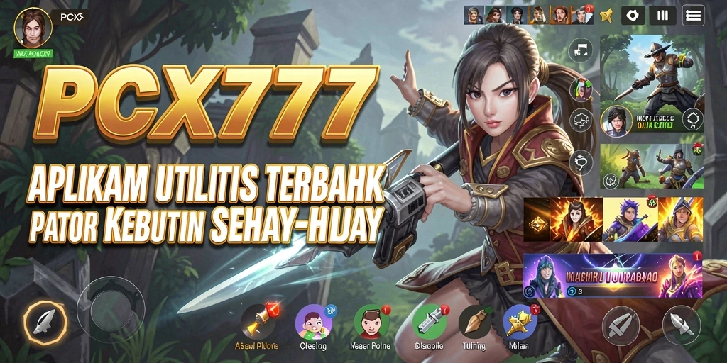 Tampilan antarmuka PCX777 yang sederhana dan fungsional.