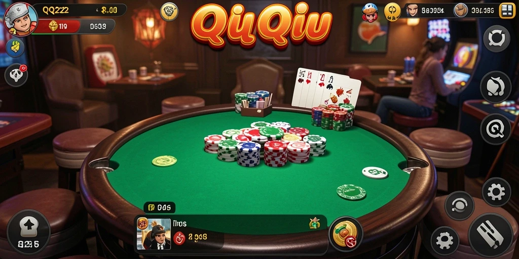 Tampilan menarik gameplay QQ222 saat bermain QiuQiu.