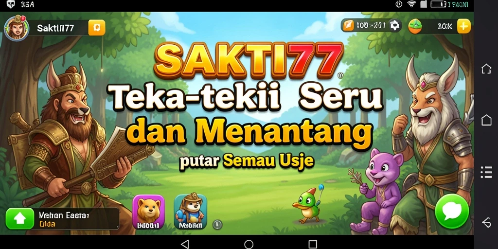 Gameplay menarik SAKTI77 dengan berbagai teka-teki seru.
