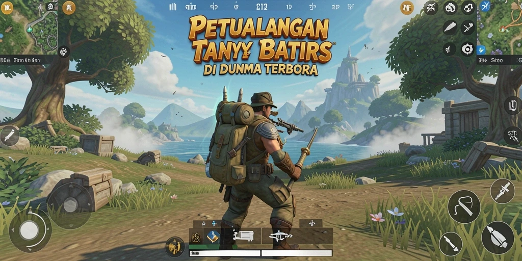 Gameplay SP212 saat menjelajahi dunia terbuka yang luas.