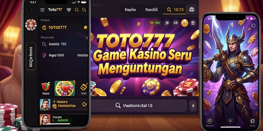 Tampilan gameplay menarik dari TOTO777 dengan beragam permainan kasino.